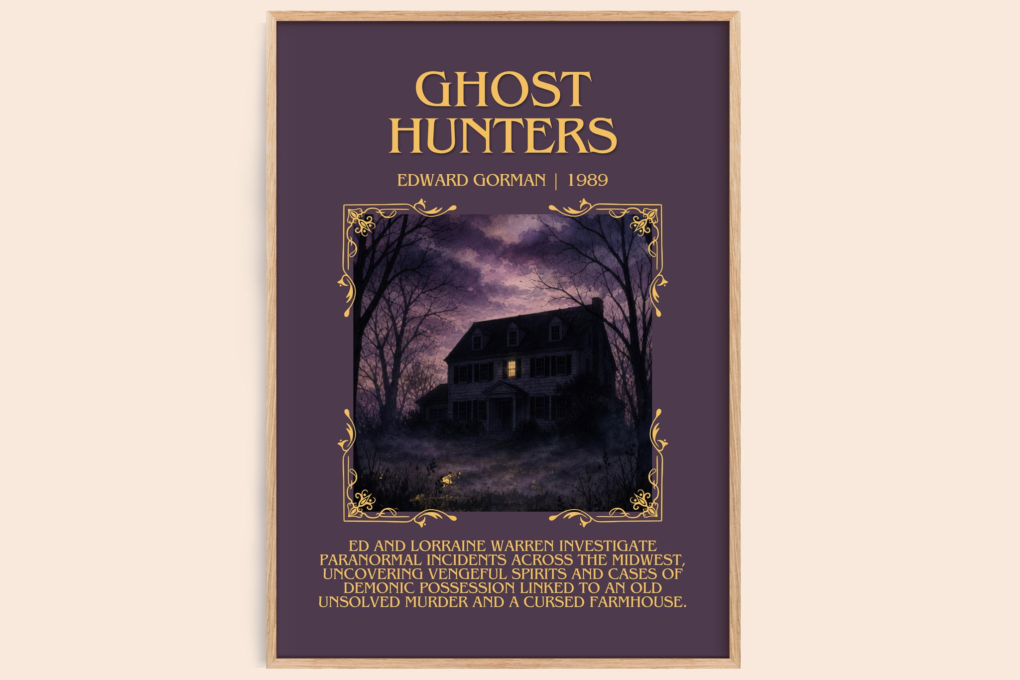 Ghost hunters Minimalist Book Poster by Edward Gorman