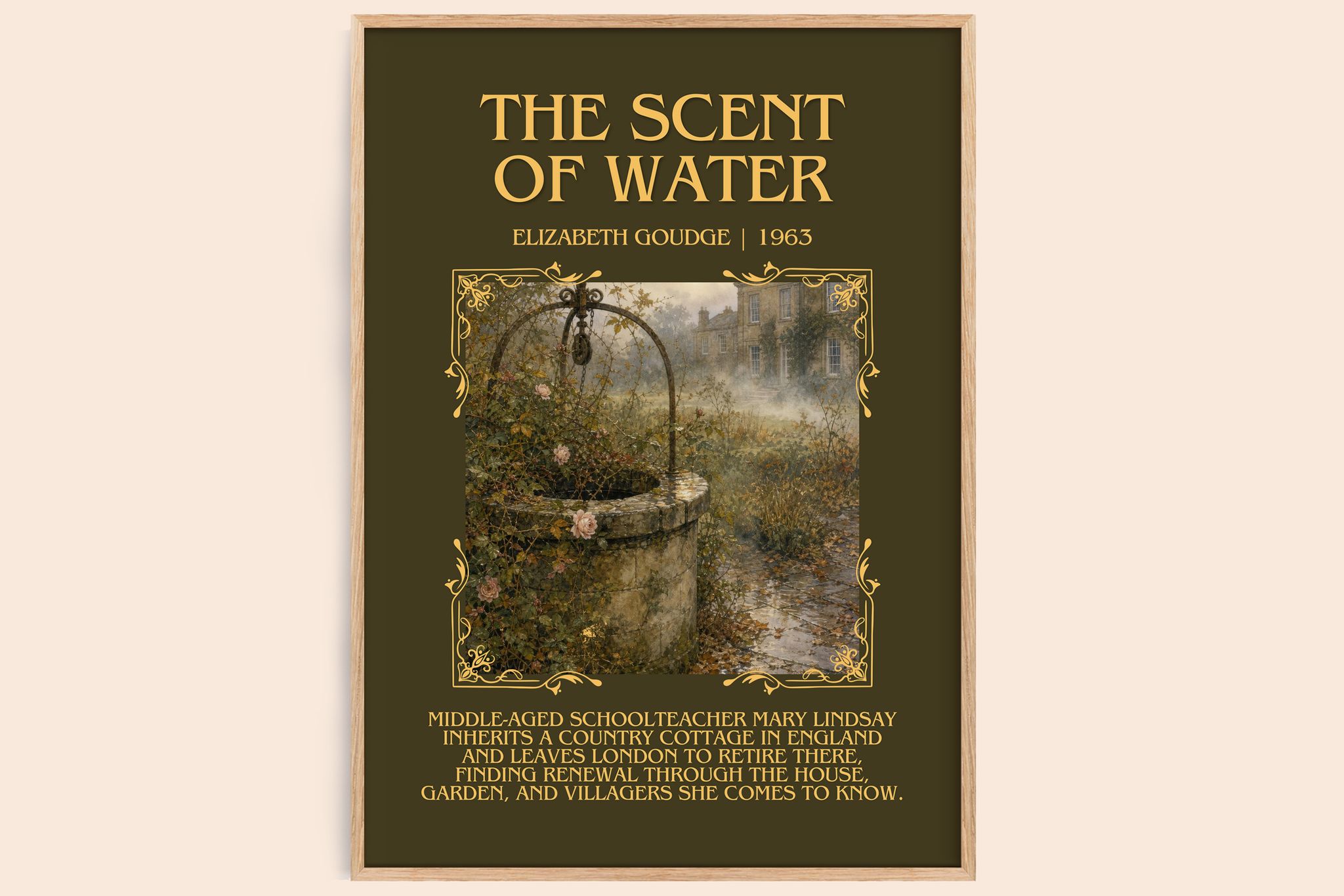 The Scent of Water Minimalist Book Poster by Elizabeth Goudge