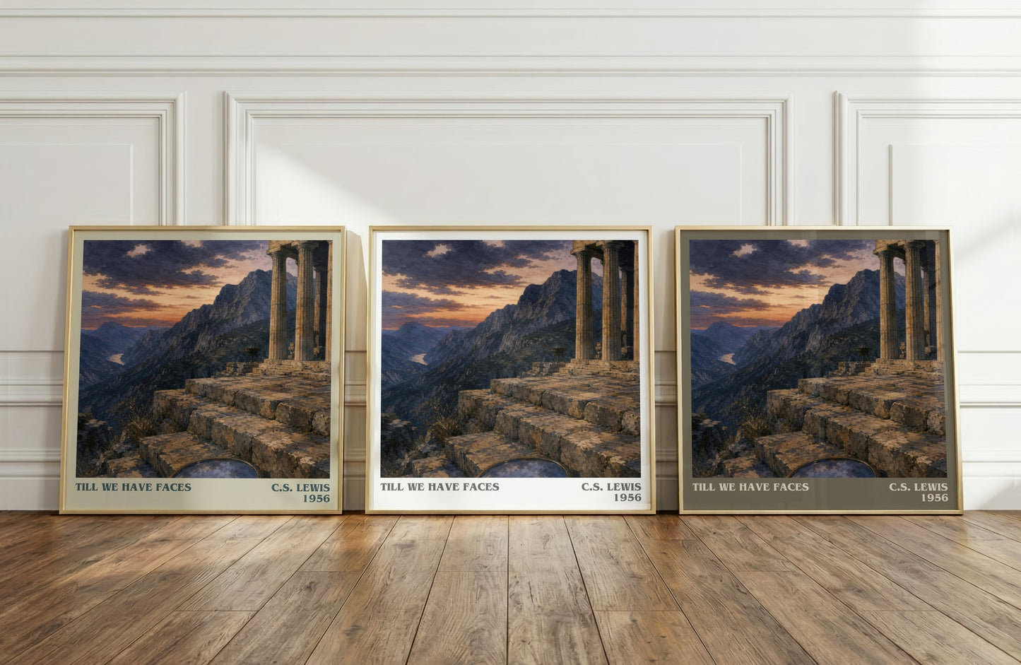 Till We Have Faces literary art print colour and style options – C.S. Lewis book art