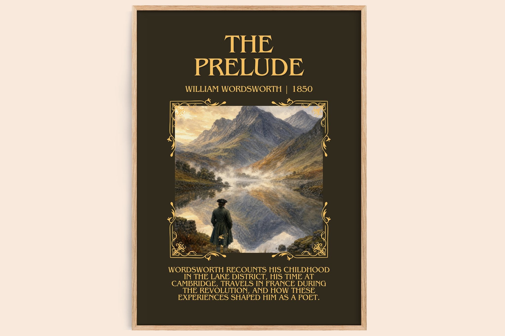 The prelude Minimalist Book Poster by William Wordsworth