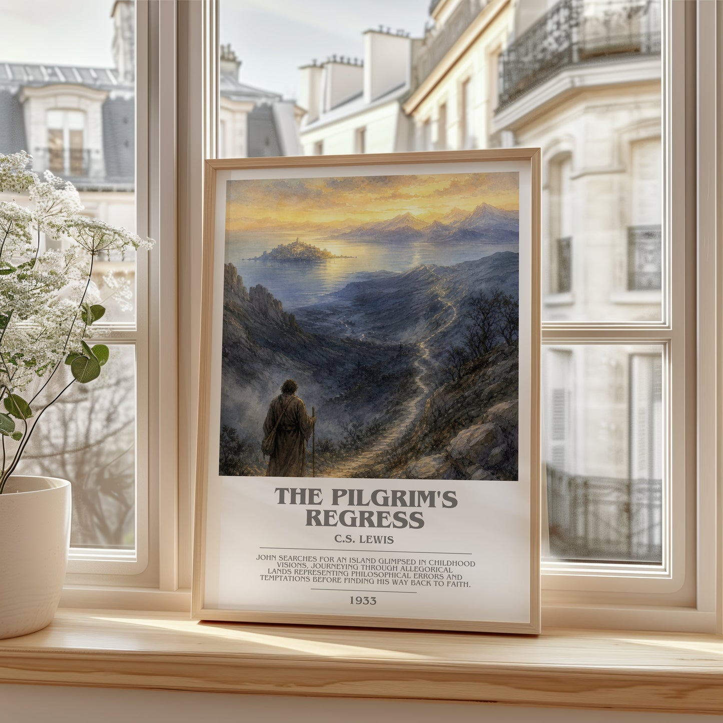 The Pilgrim'S Regress bookish poster colour and style options – C.S. Lewis book art
