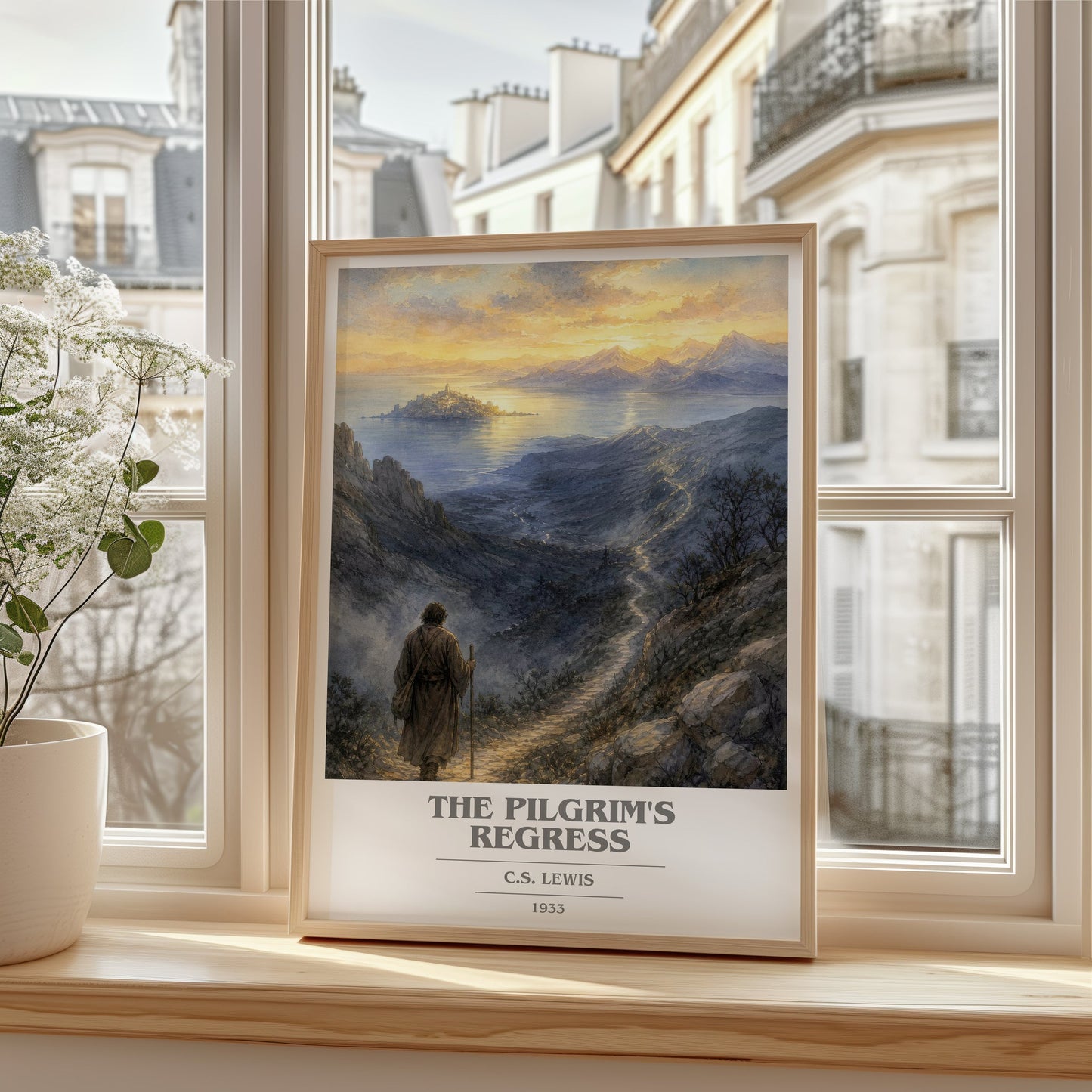 The Pilgrim'S Regress book cover poster colour and style options – C.S. Lewis book art