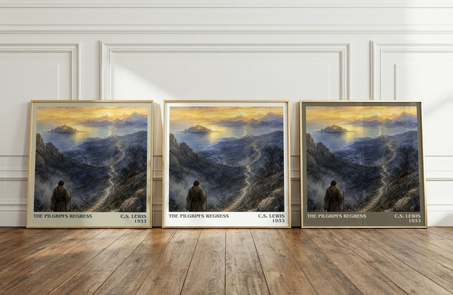 The Pilgrim'S Regress literary art print colour and style options – C.S. Lewis book art