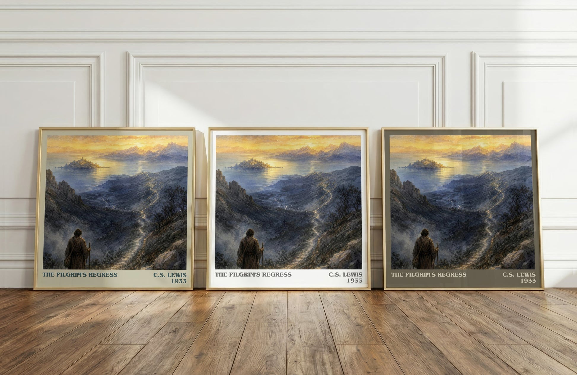 The Pilgrim'S Regress literary art print colour and style options – C.S. Lewis book art