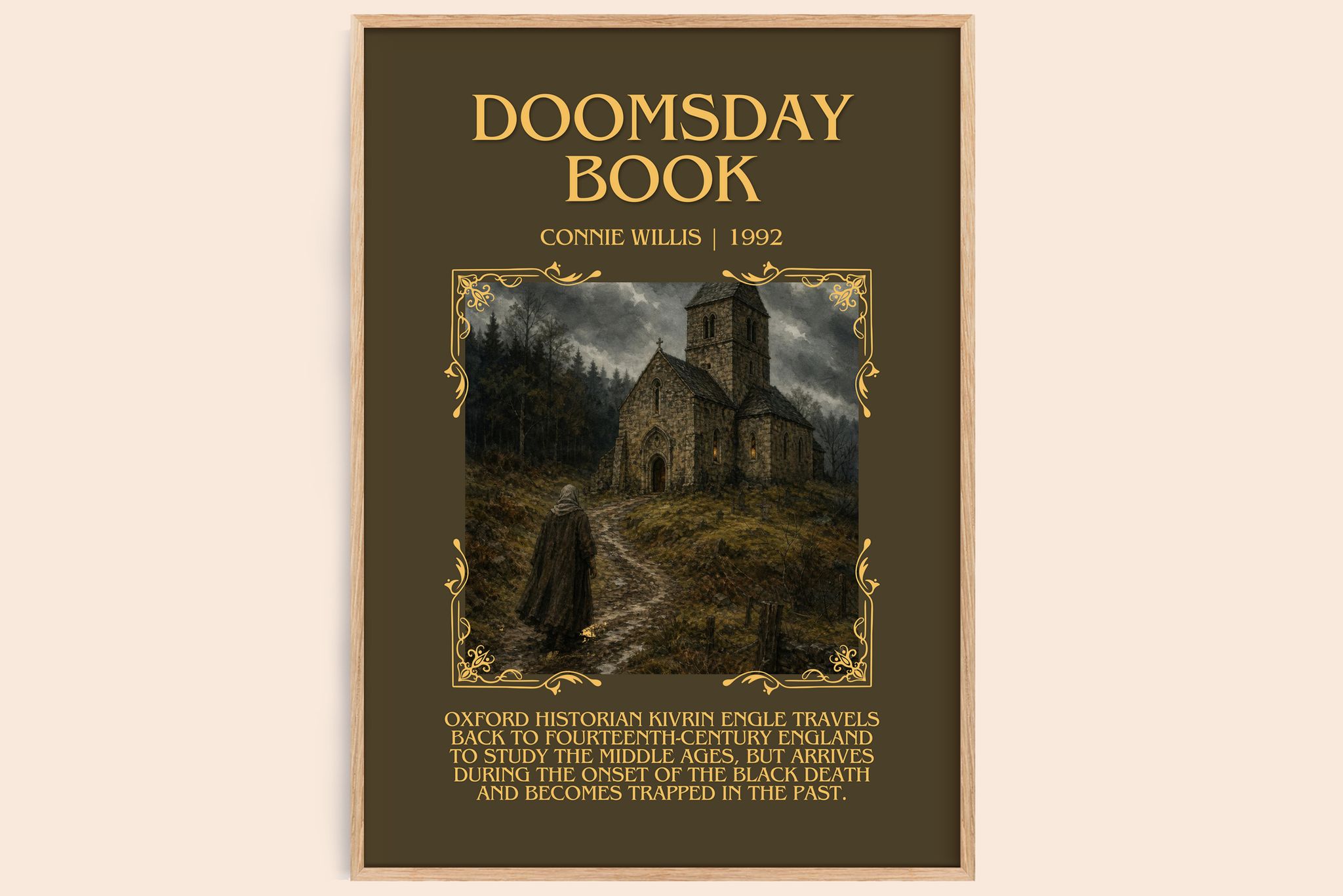 Doomsday book Minimalist Book Poster by Connie Willis