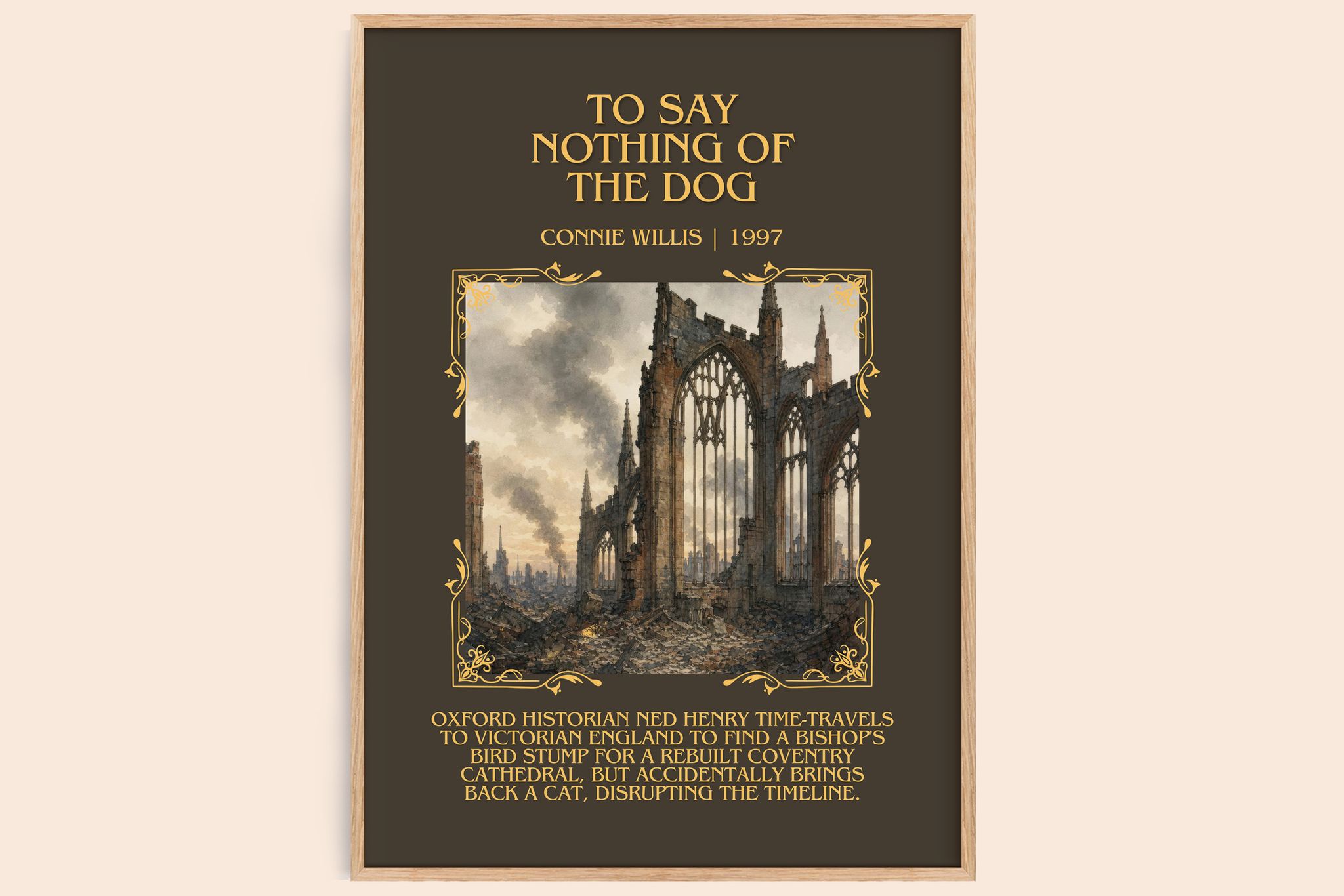 To Say Nothing of the Dog Minimalist Book Poster by Connie Willis