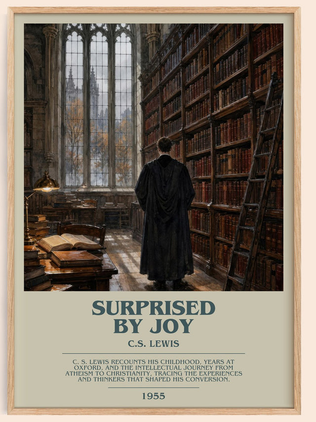 Surprised By Joy Bookish Wall Art by C.S. Lewis
