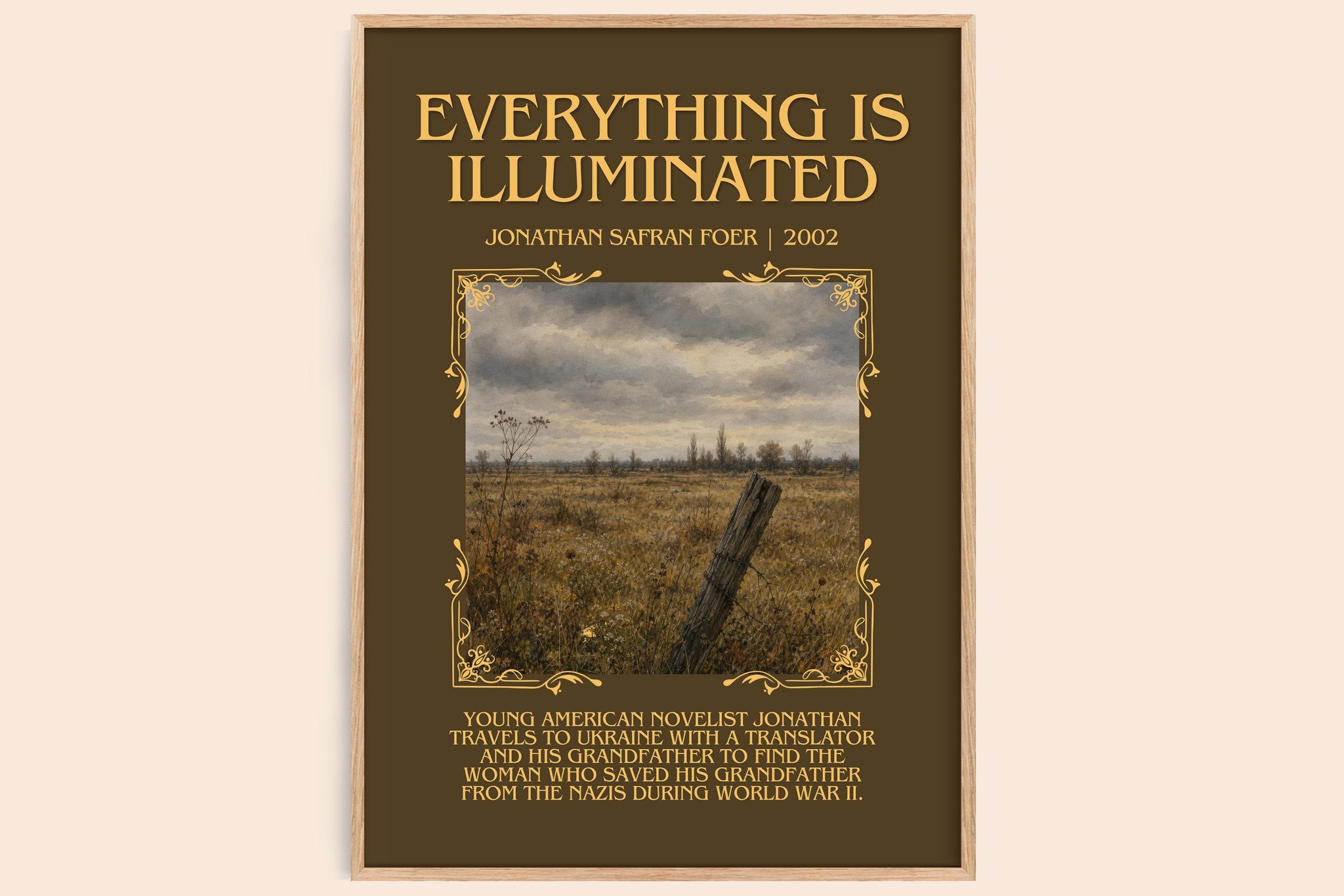 Everything Is Illuminated Minimalist Book Poster by J. Foer