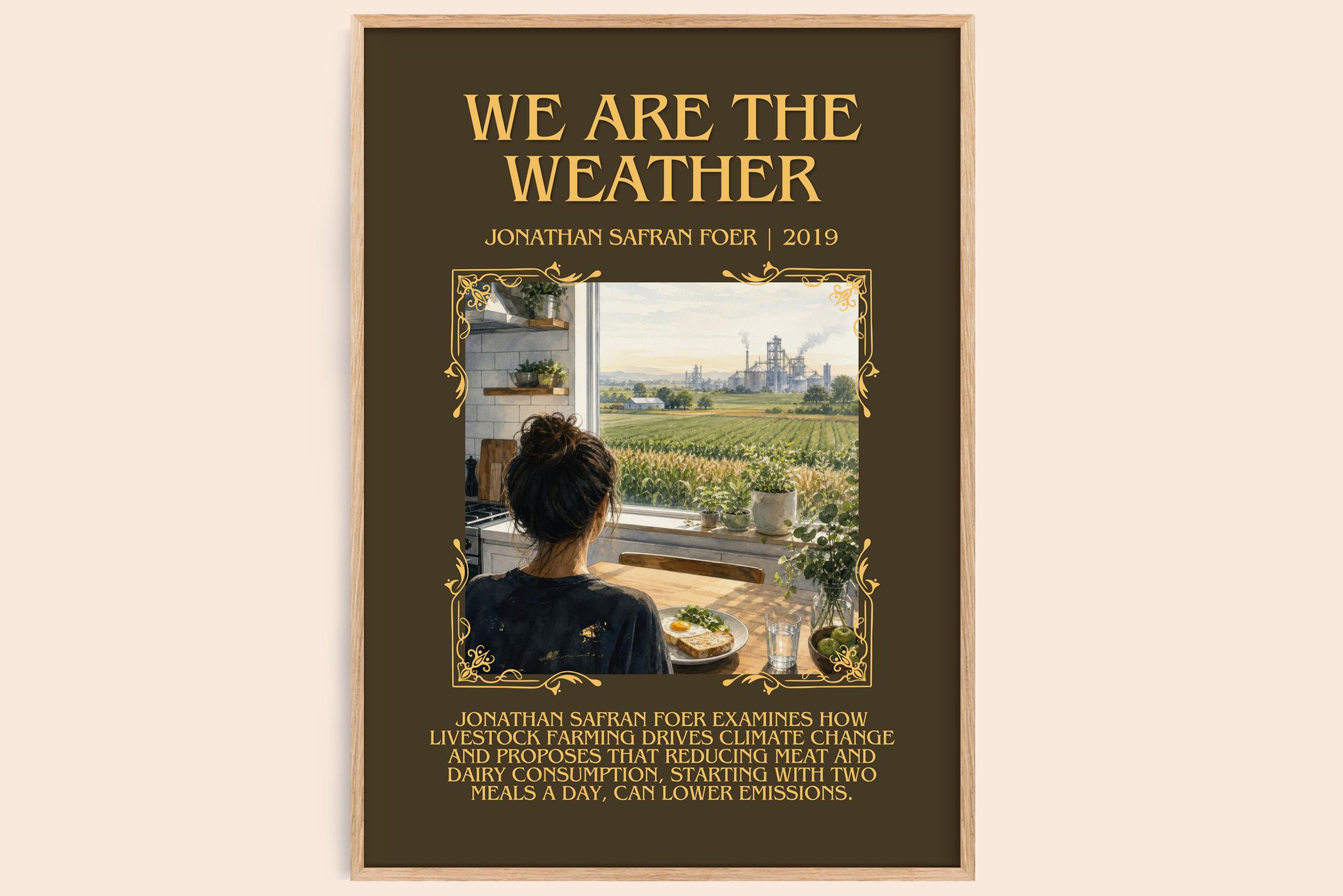 We are the weather Minimalist Book Poster by Jonathan Safran Foer