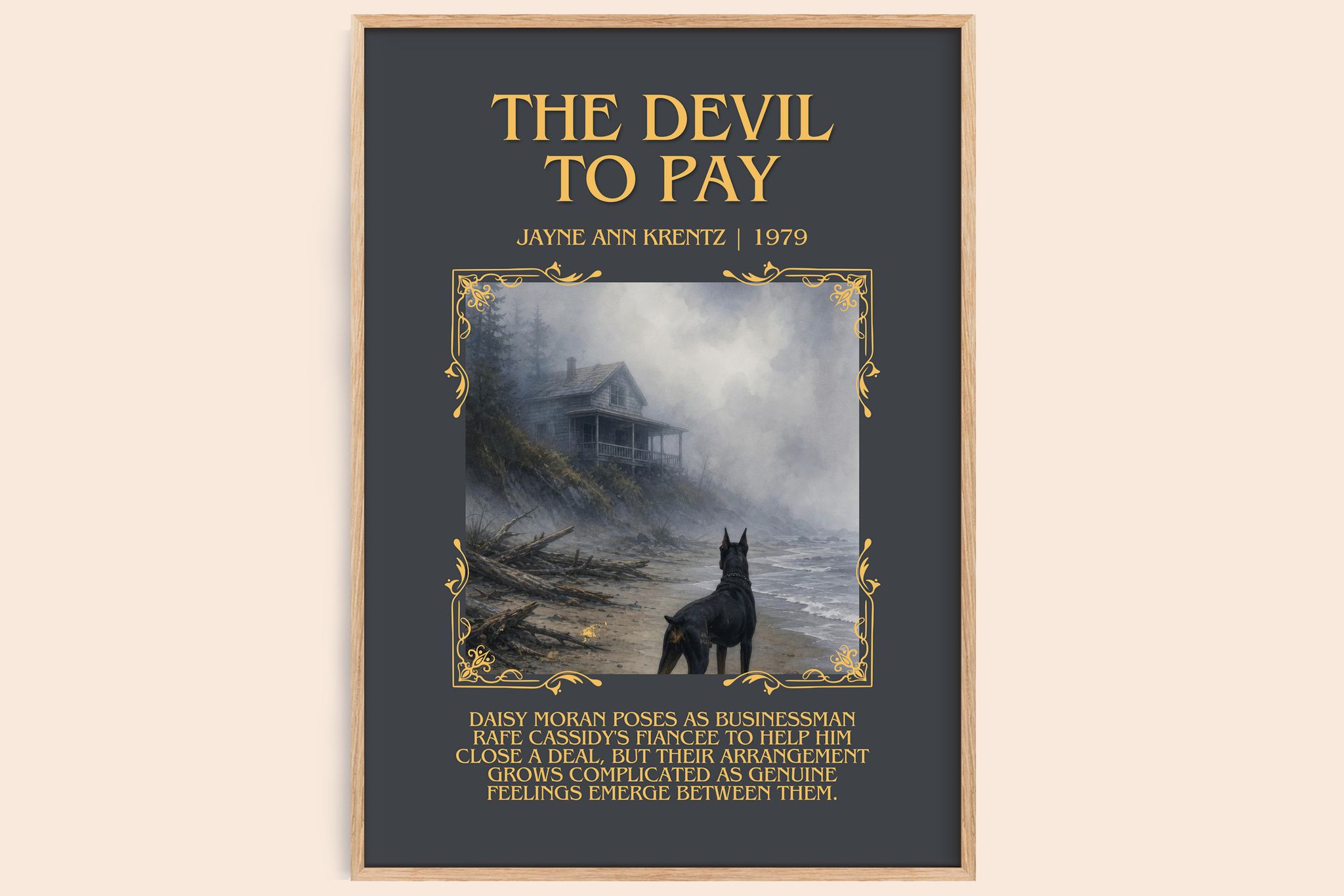 The Devil To Pay Minimalist Book Poster by Jayne Ann Krentz