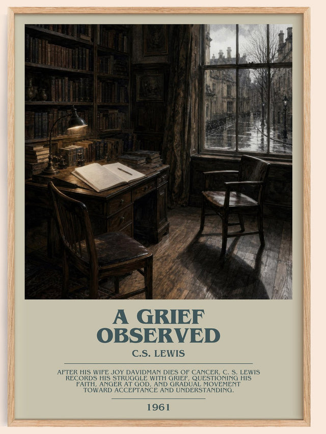 A Grief Observed Bookish Wall Art by C.S. Lewis