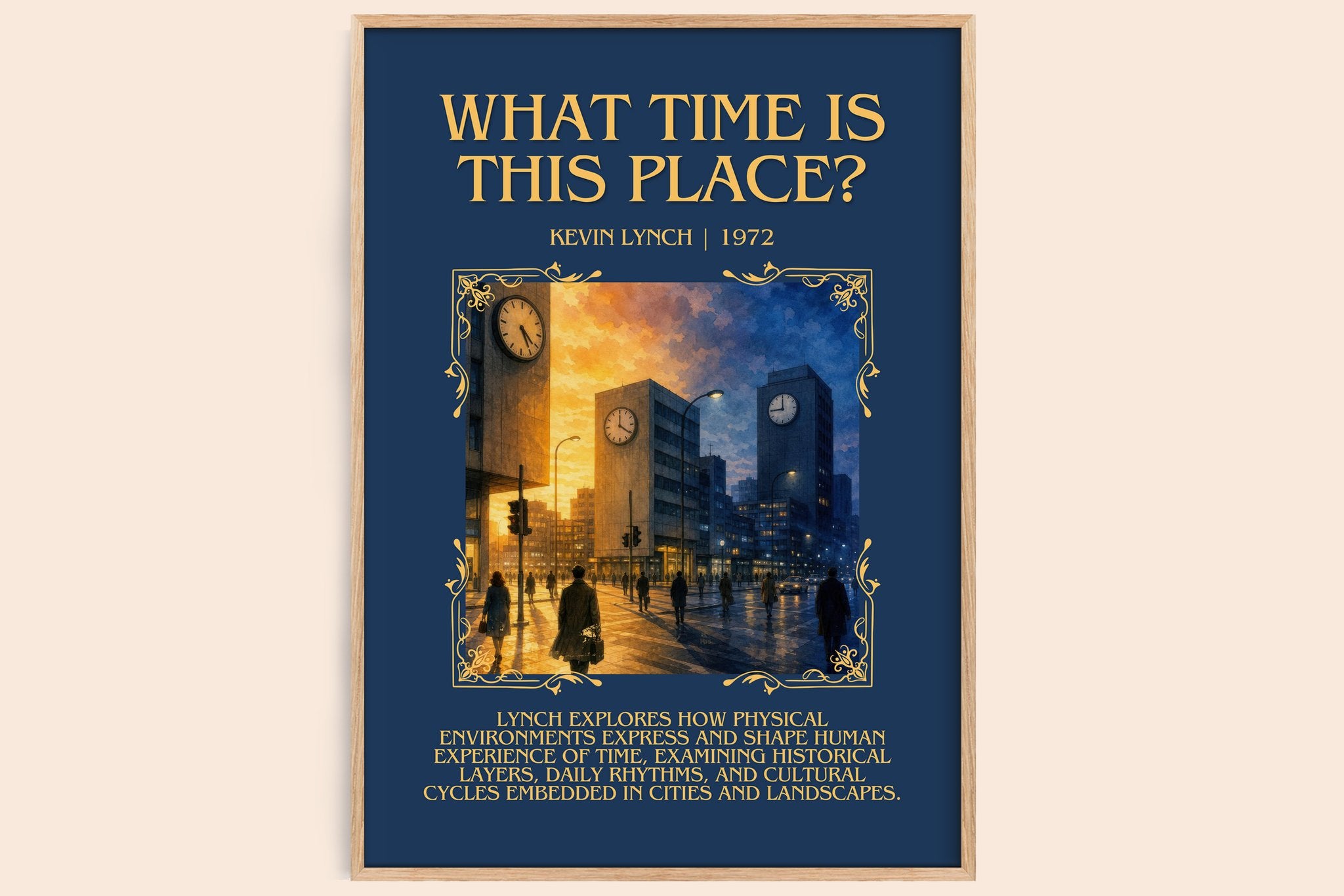 What Time is This Place? Minimalist Book Poster by Kevin Lynch