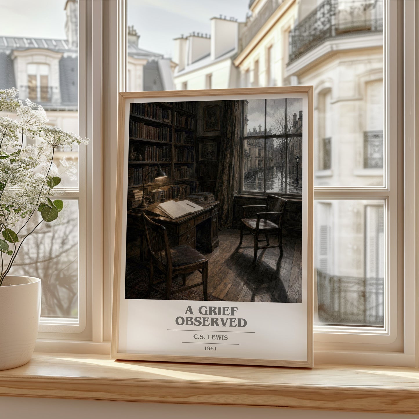 A Grief Observed book cover poster colour and style options – C.S. Lewis book art