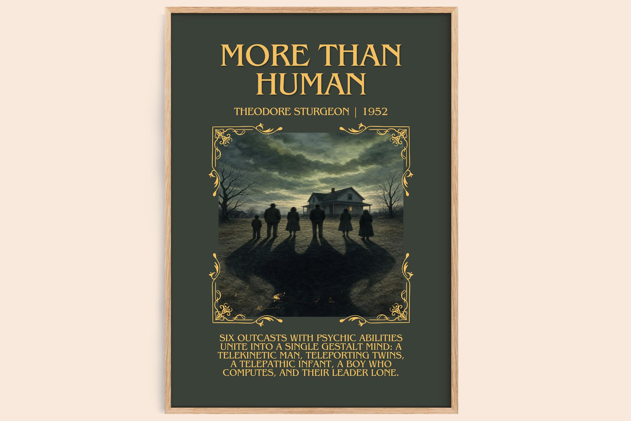 More Than Human Minimalist Book Poster by Theodore Sturgeon