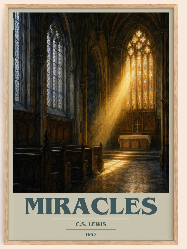 Miracles Book Cover Poster by C.S. Lewis