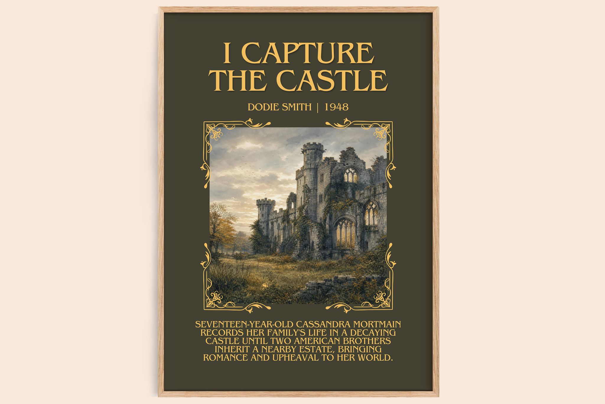 I Capture the Castle Minimalist Book Poster by Dodie Smith