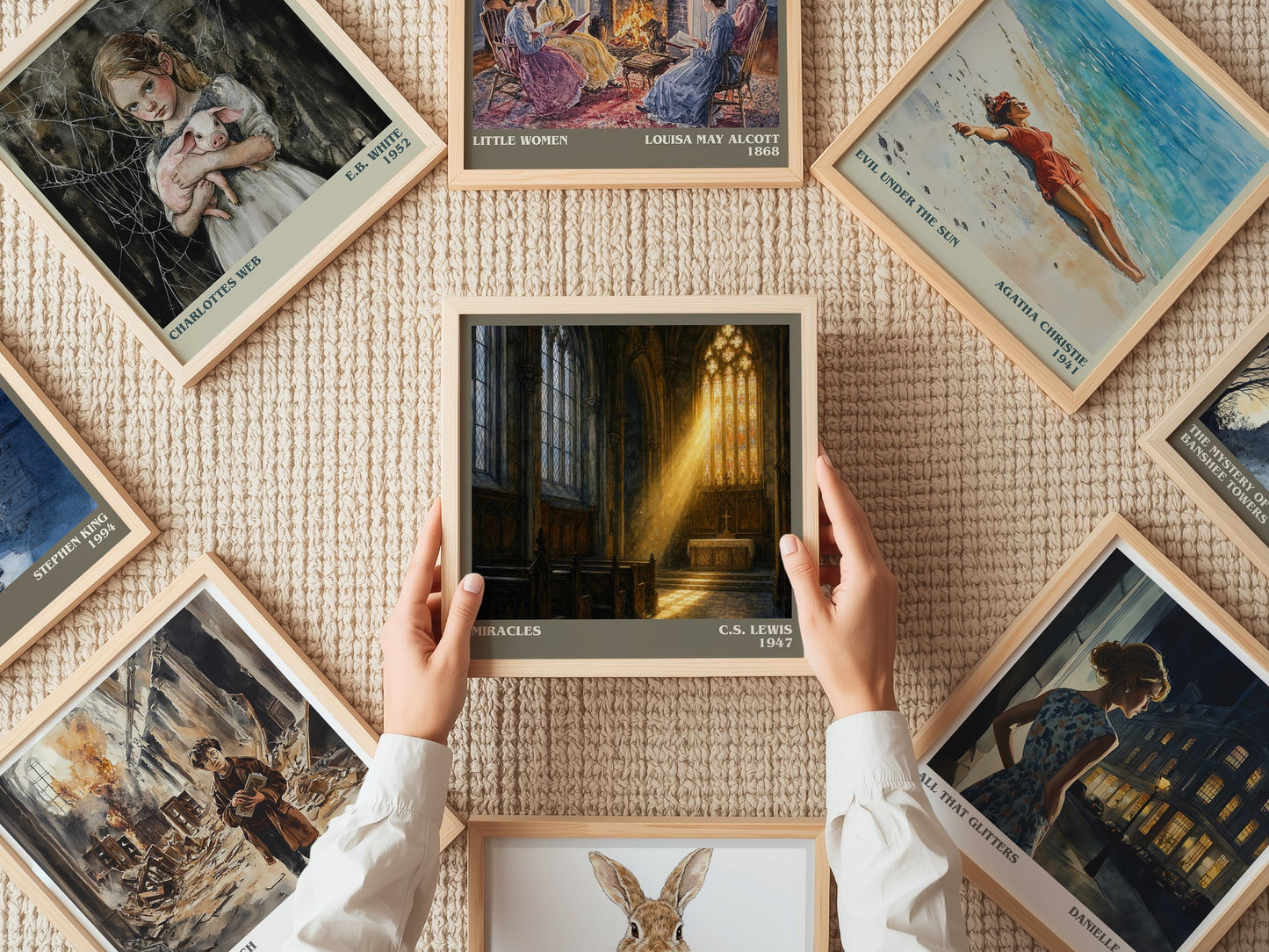 Miracles literary book poster framed on wall – philosophy wall art