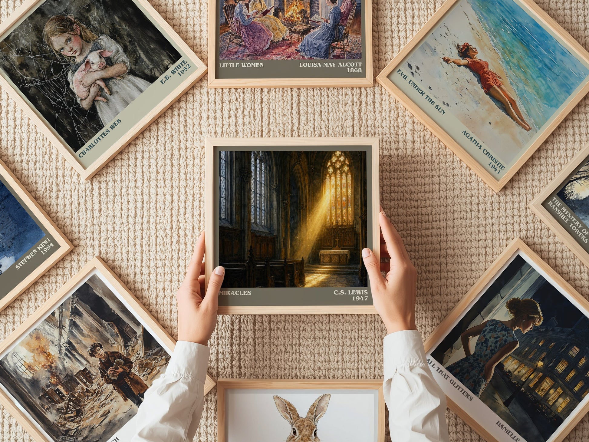 Miracles literary book poster framed on wall – philosophy wall art