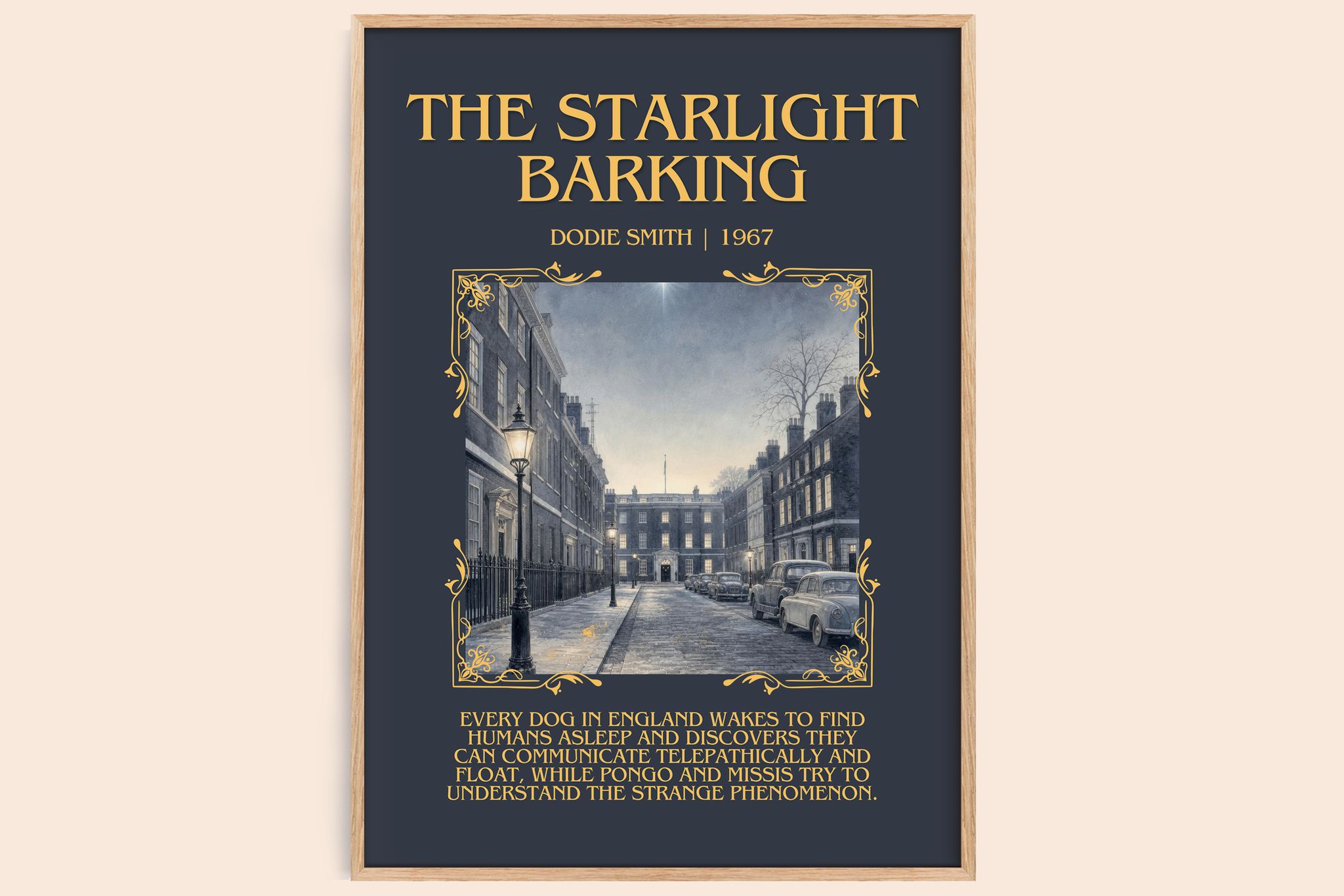The starlight barking Minimalist Book Poster by Dodie Smith