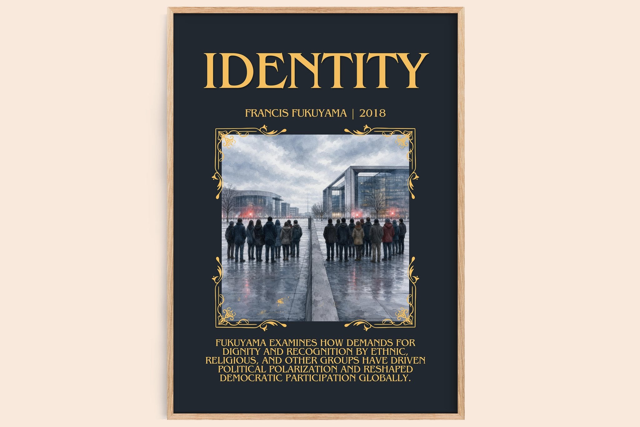 Identity Minimalist Book Poster by Francis Fukuyama