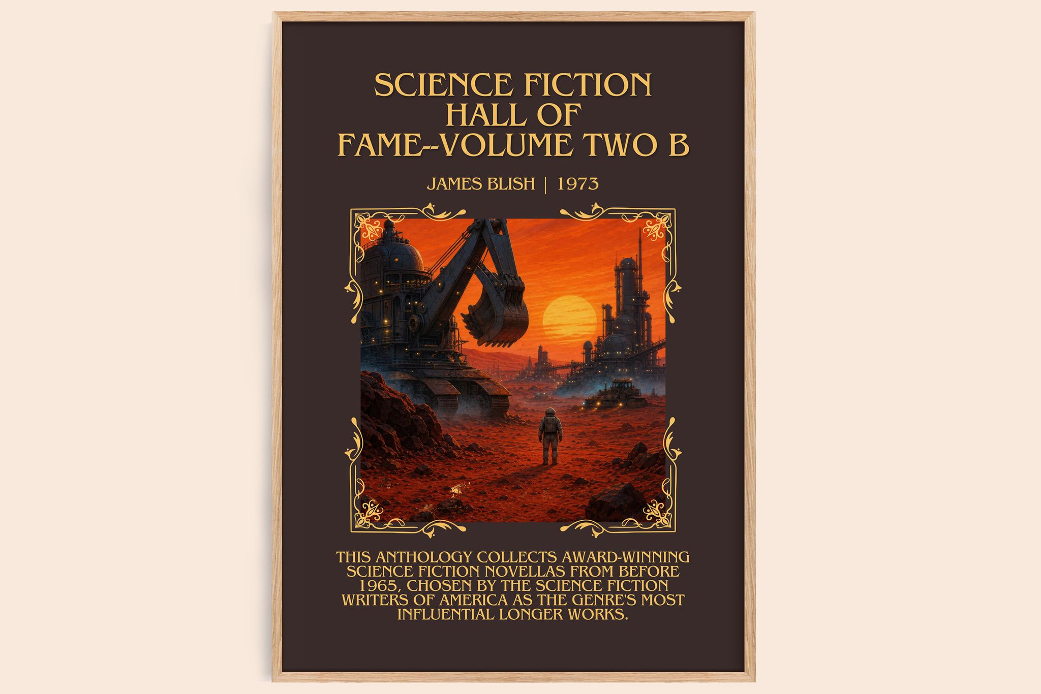 Science Fiction Hall of Fame--Volume Two B Minimalist Book Poster by James Blish