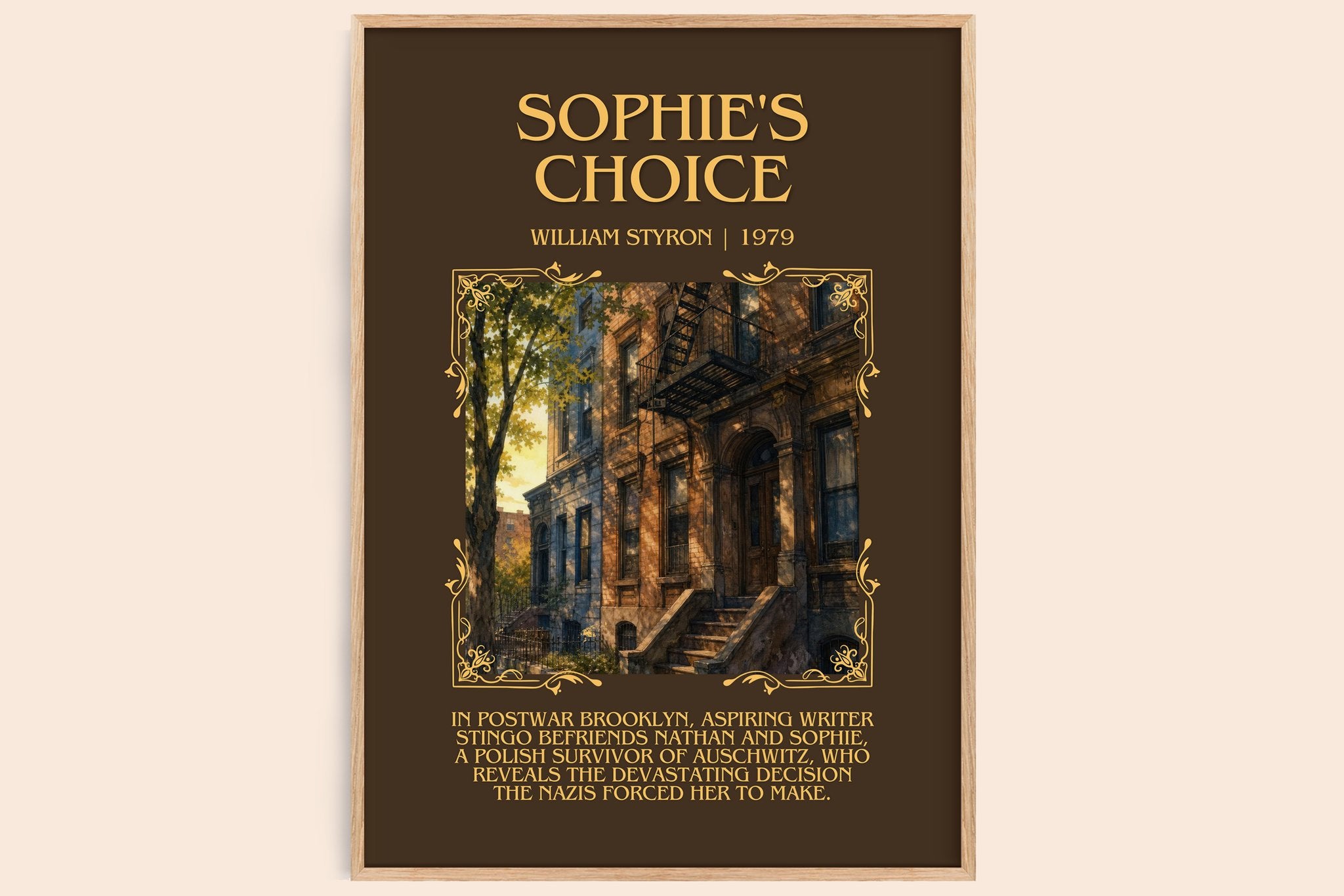 Sophie's Choice Minimalist Book Poster by William Styron