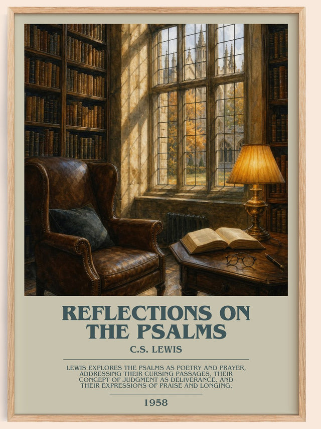 Reflections On The Psalms Bookish Wall Art by C.S. Lewis
