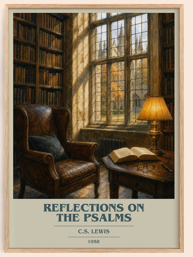 Reflections On The Psalms Book Cover Poster by C.S. Lewis