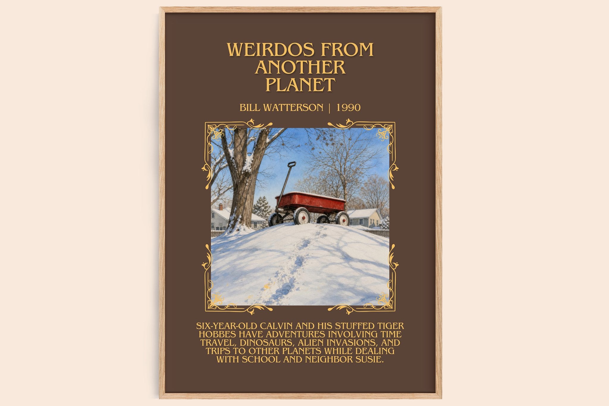 Weirdos from Another Planet Minimalist Book Poster by Bill Watterson