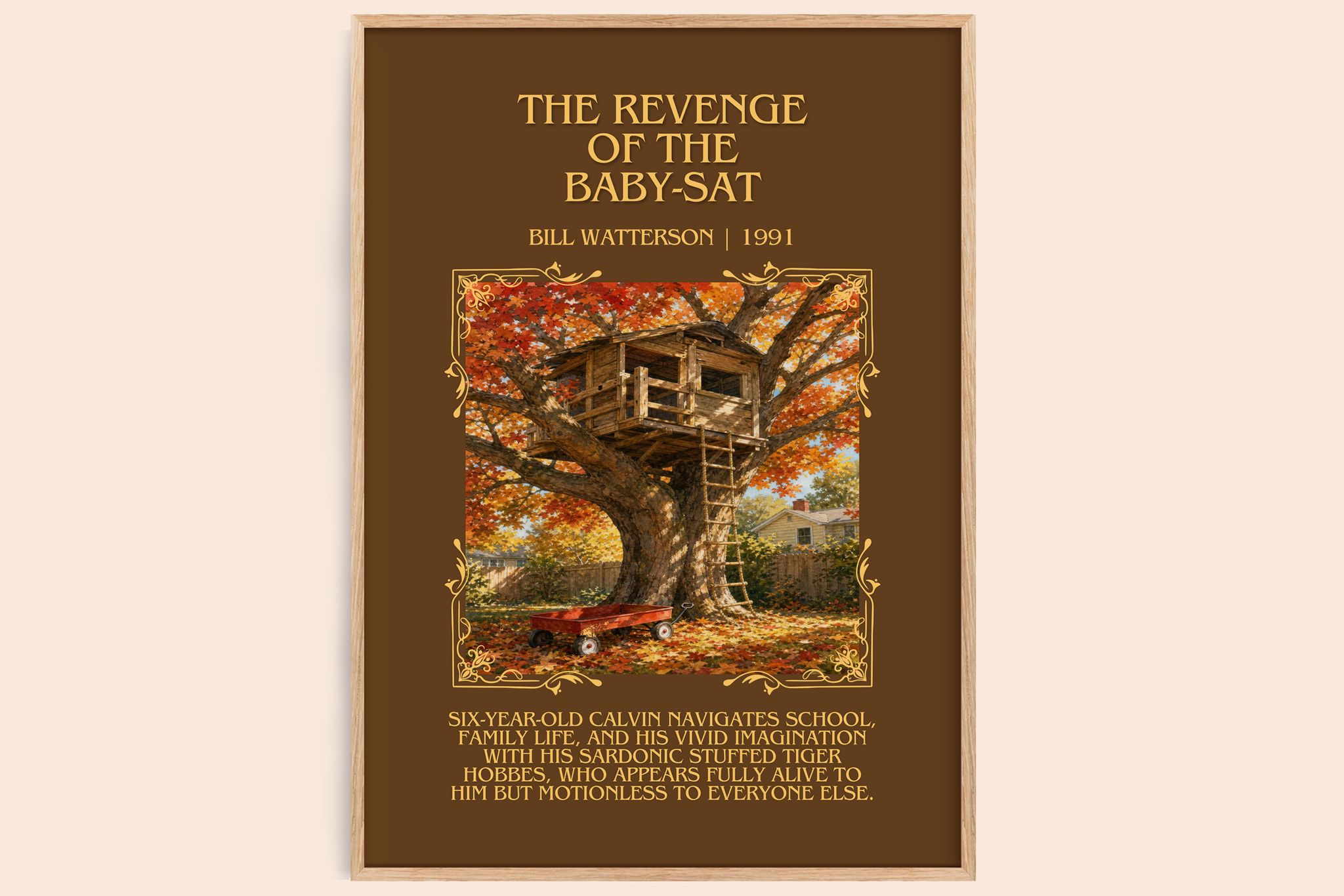 The revenge of the baby-sat Minimalist Book Poster by Bill Watterson