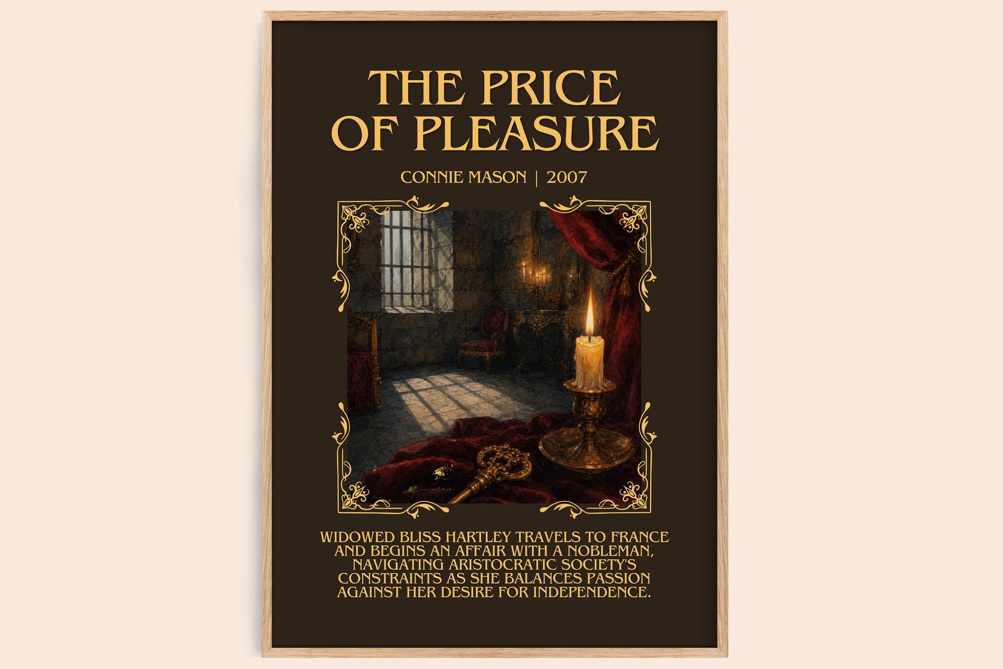 The Price of Pleasure Minimalist Book Poster by Connie Mason