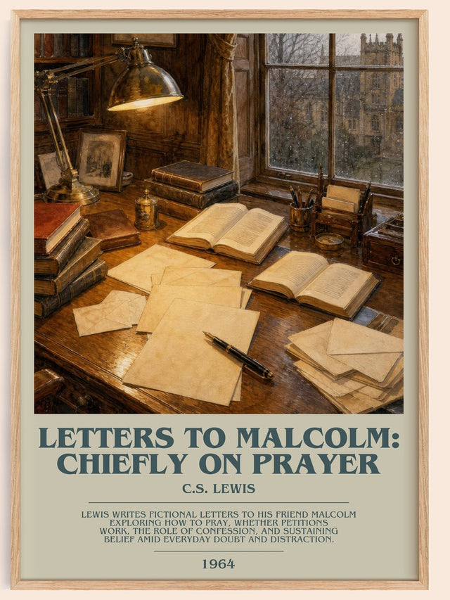 Letters To Malcolm: Chiefly On Prayer Bookish Wall Art by C.S. Lewis