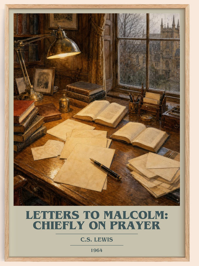 Letters To Malcolm: Chiefly On Prayer Book Cover Poster by C.S. Lewis