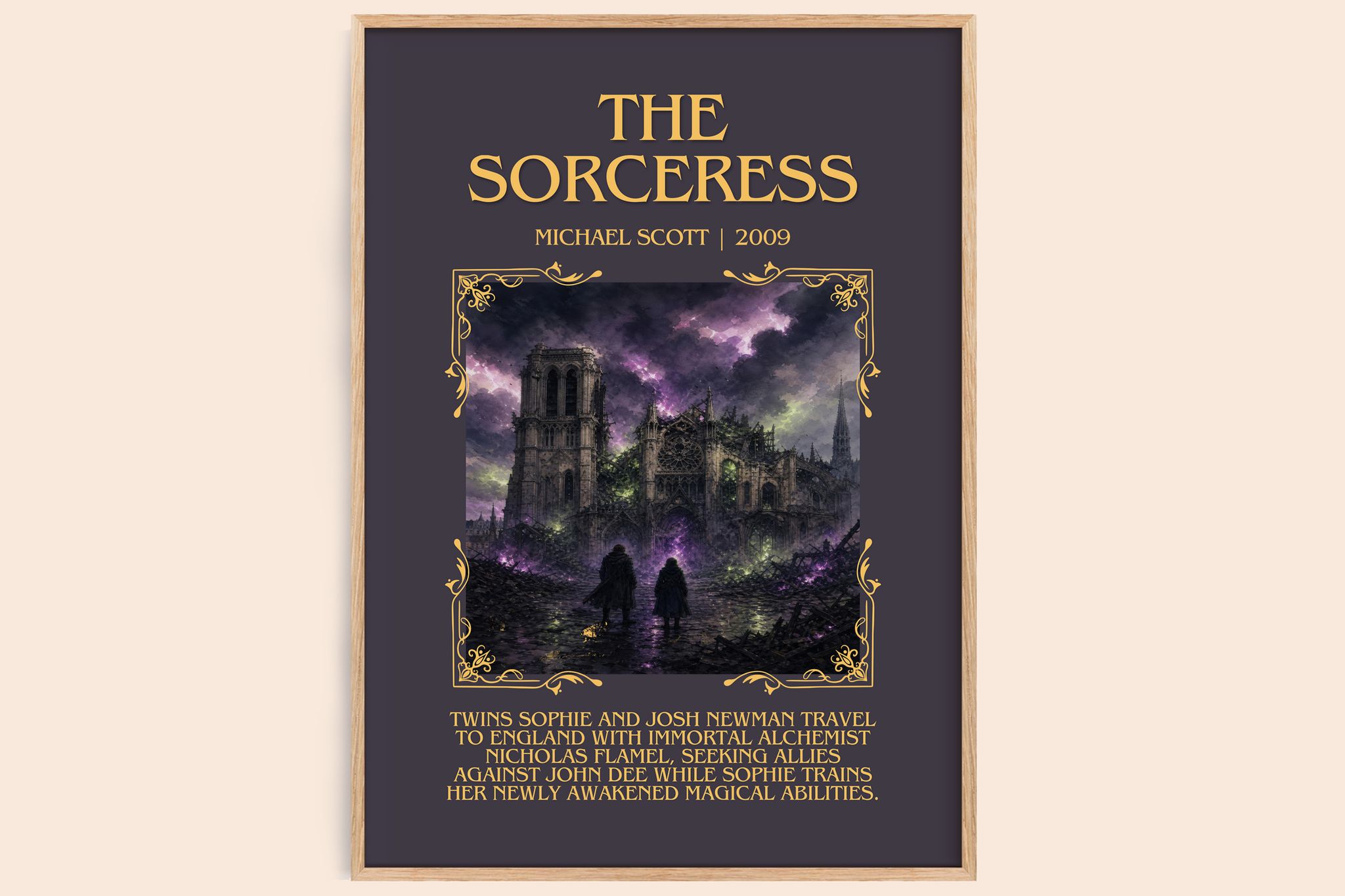 The sorceress Minimalist Book Poster by Michael Scott