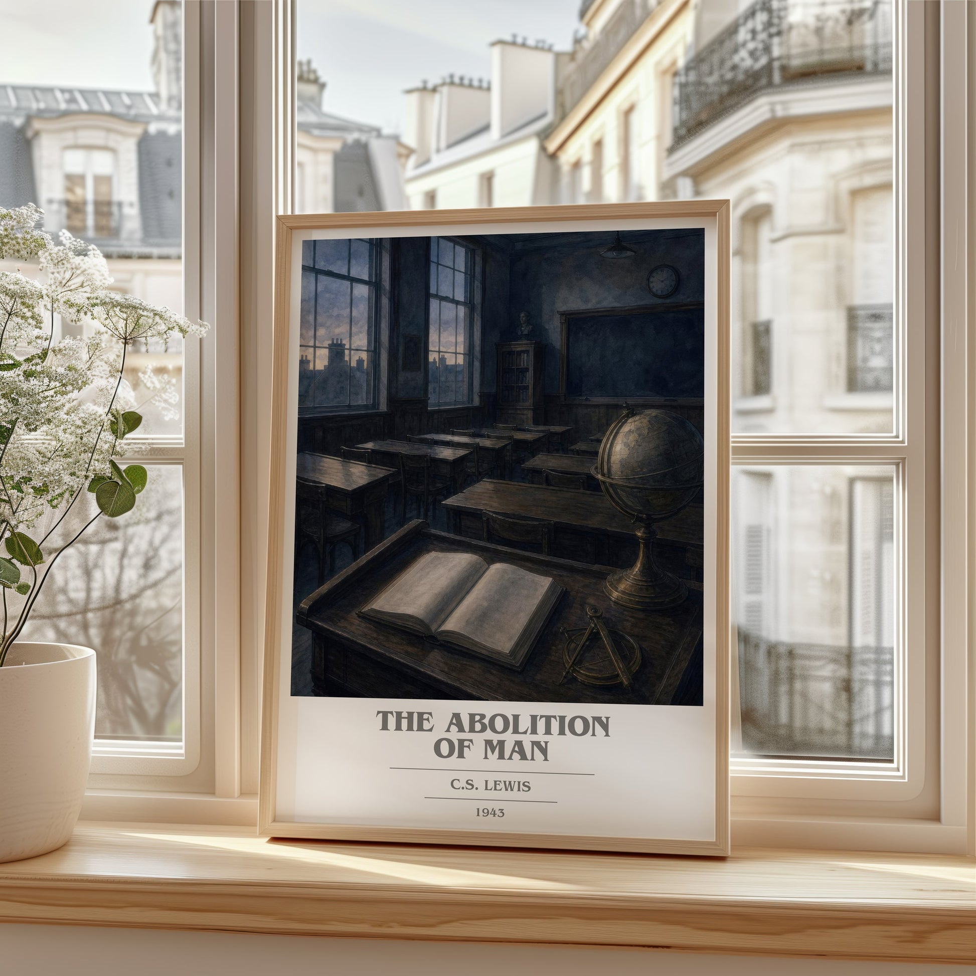 The Abolition Of Man book cover poster colour and style options – C.S. Lewis book art