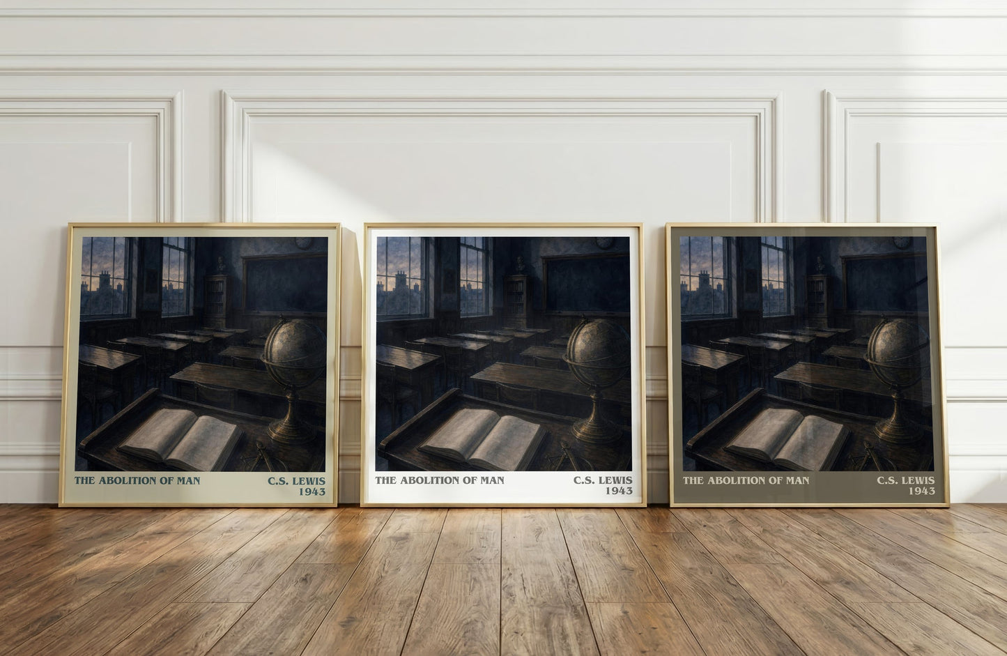 The Abolition Of Man literary art print colour and style options – C.S. Lewis book art