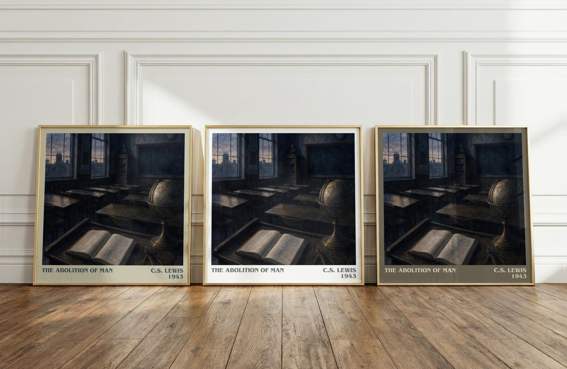 The Abolition Of Man literary art print colour and style options – C.S. Lewis book art