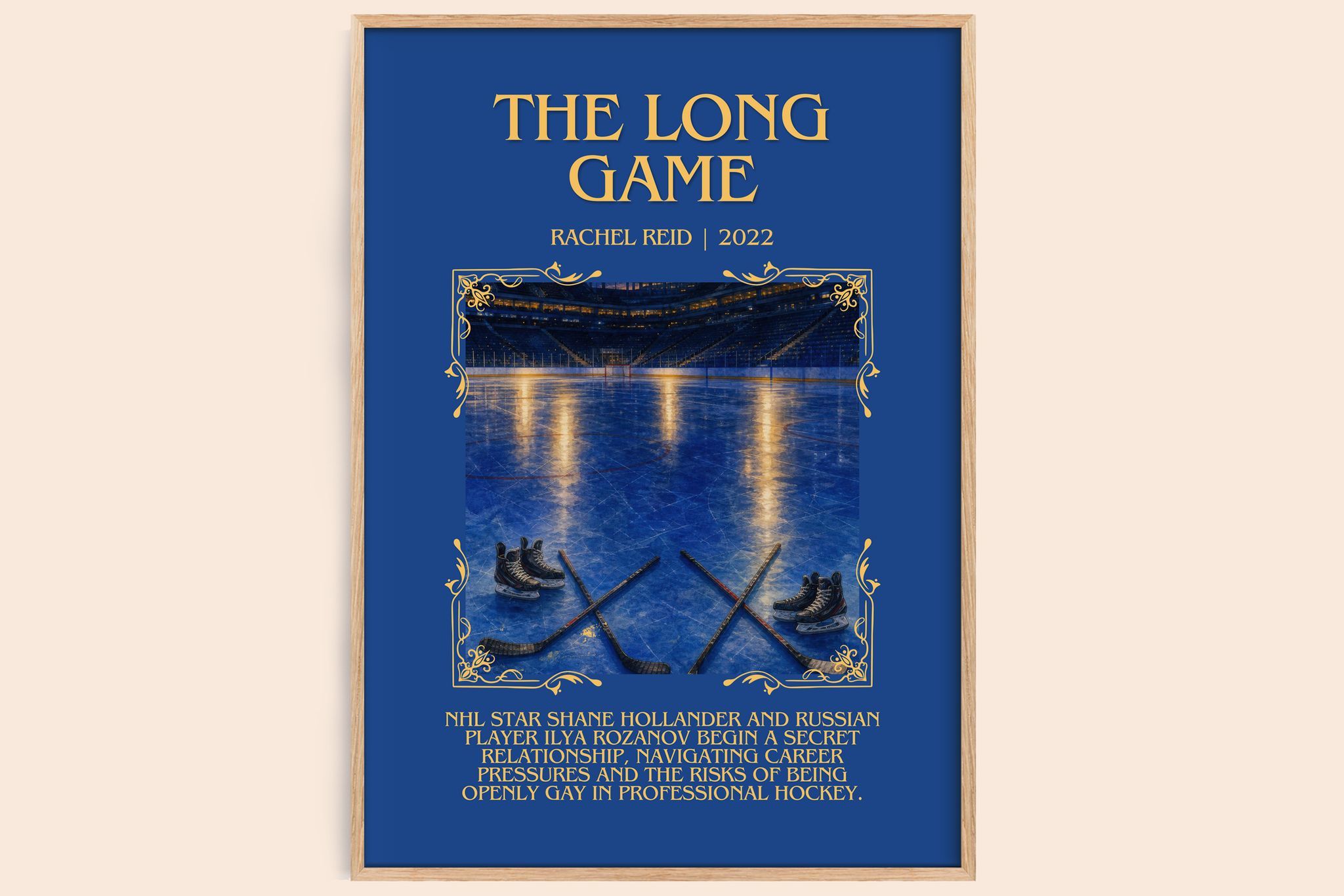 The Long Game Minimalist Book Poster by Rachel Reid