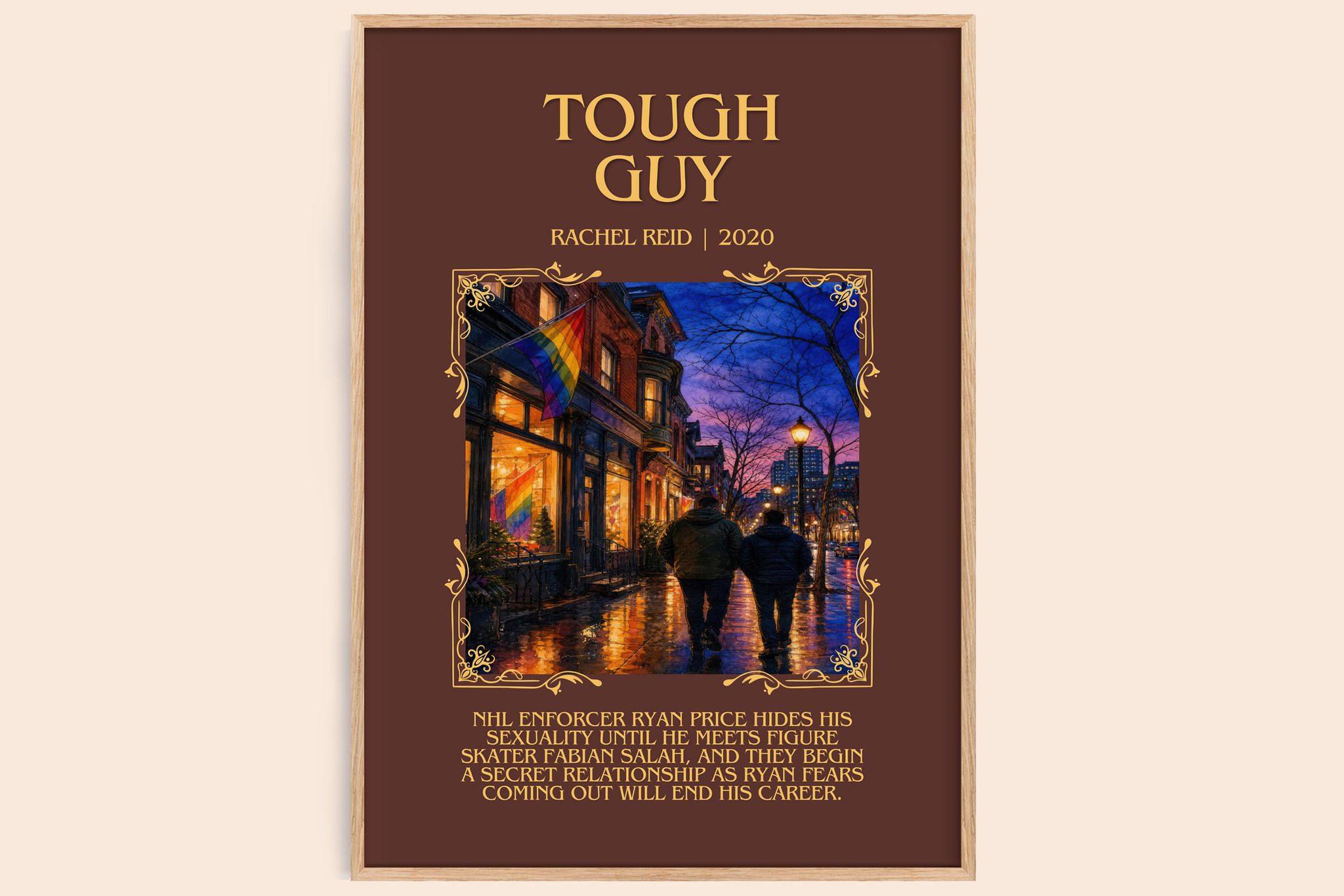 Tough Guy Minimalist Book Poster by Rachel Reid