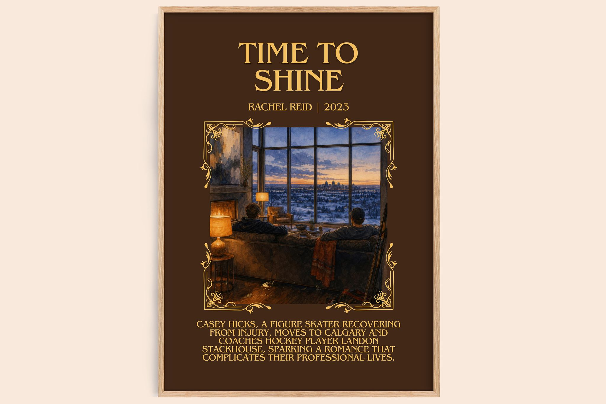 Time to Shine Minimalist Book Poster by Rachel Reid