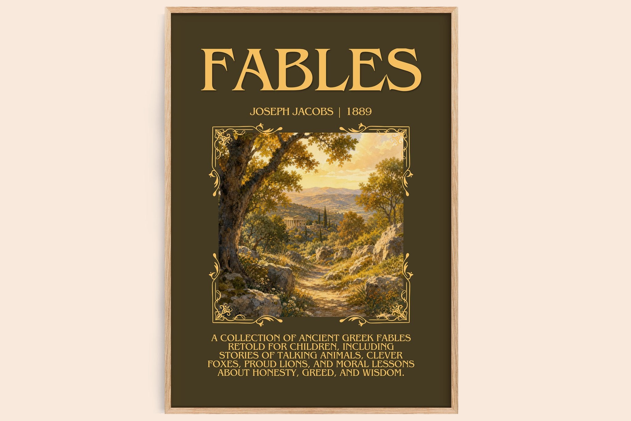 Fables Minimalist Book Poster by Joseph Jacobs