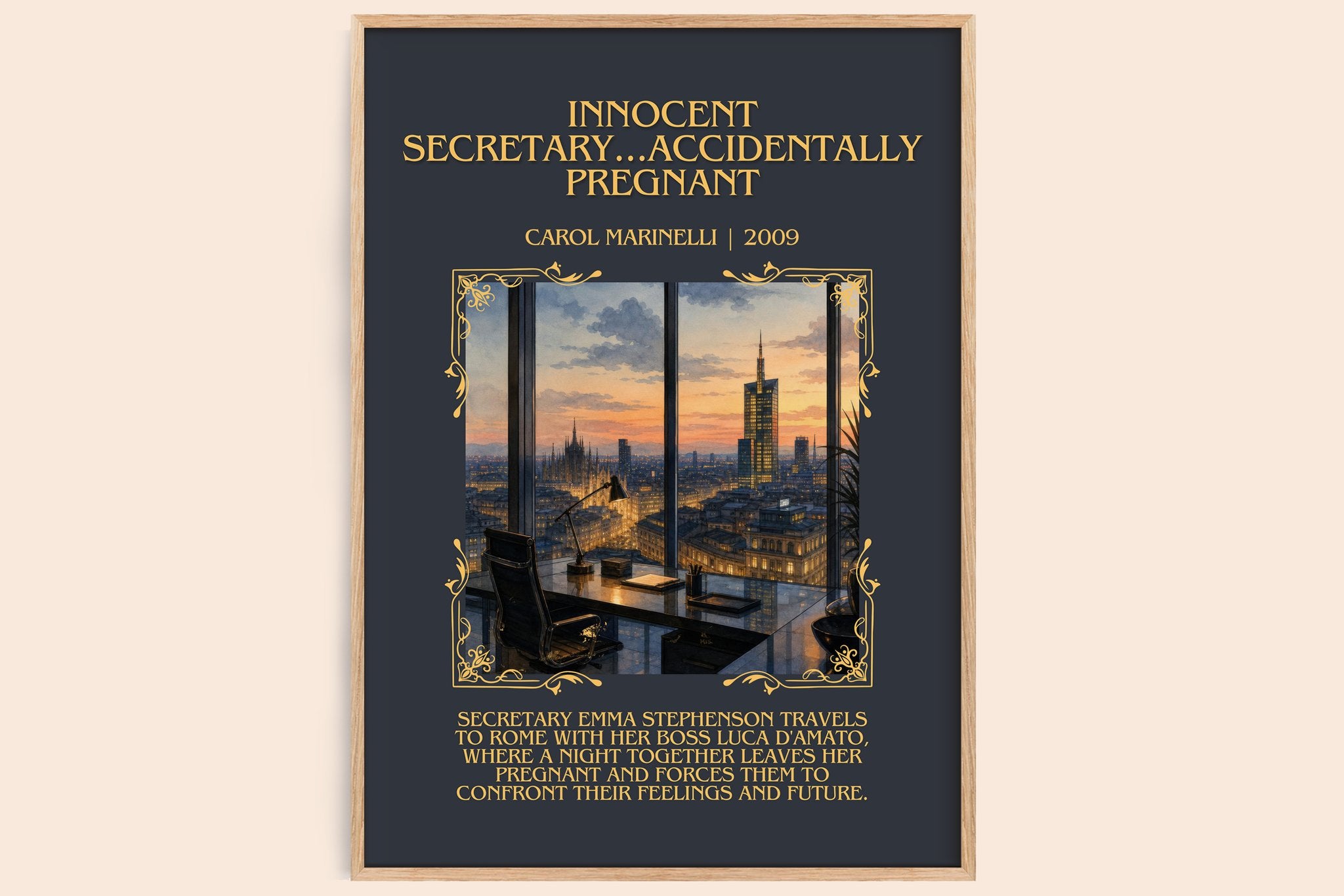 Innocent Secretary...Accidentally Pregnant Minimalist Book Poster by Carol Marinelli