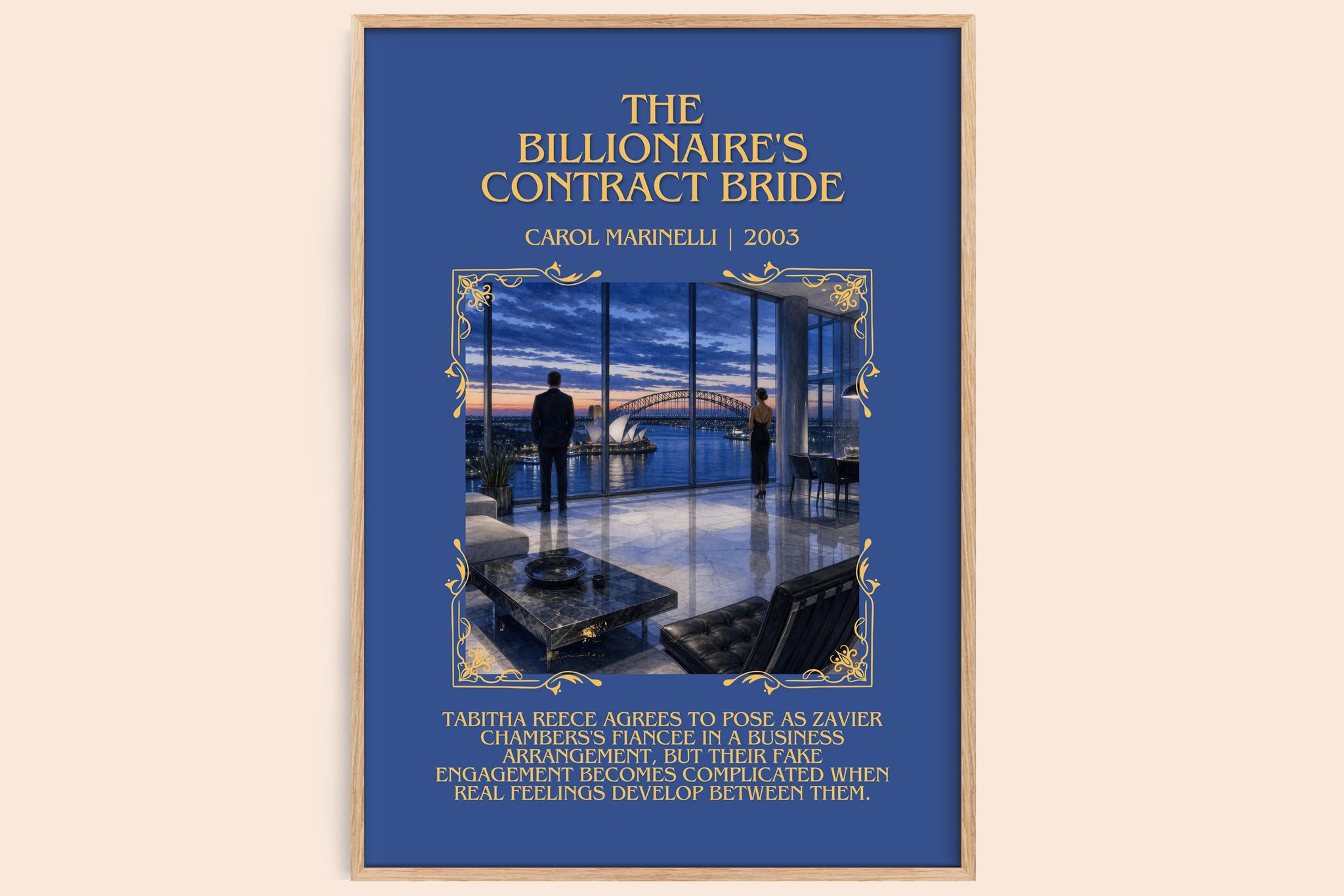 Billionaire's Contract Bride Minimalist Book Poster by Carol Marinelli
