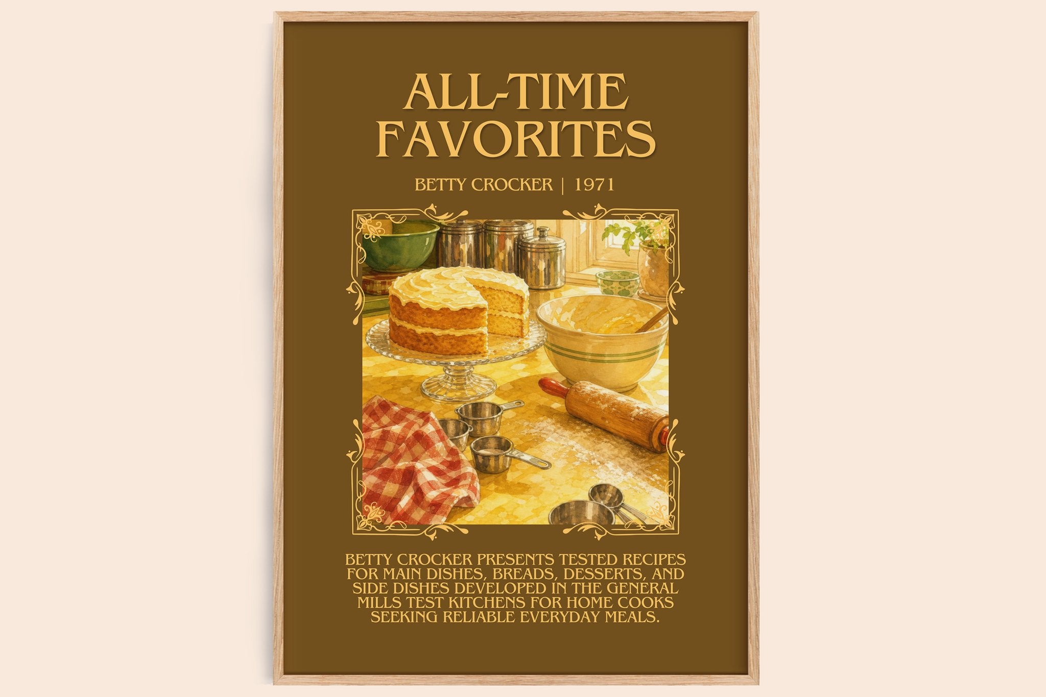 All-time favorites Minimalist Book Poster by Betty Crocker