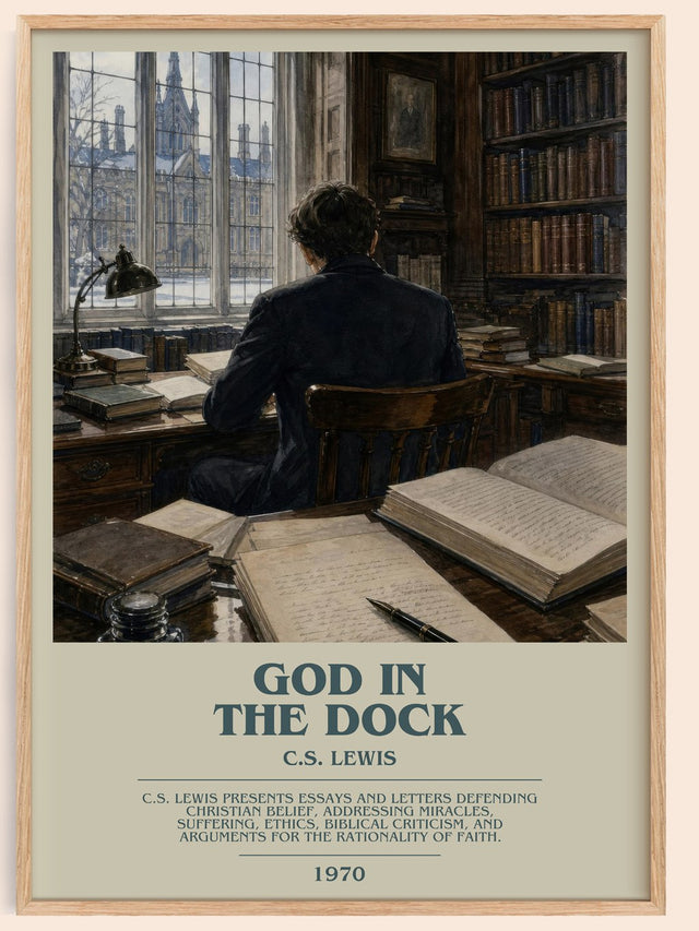 God In The Dock Bookish Wall Art by C.S. Lewis