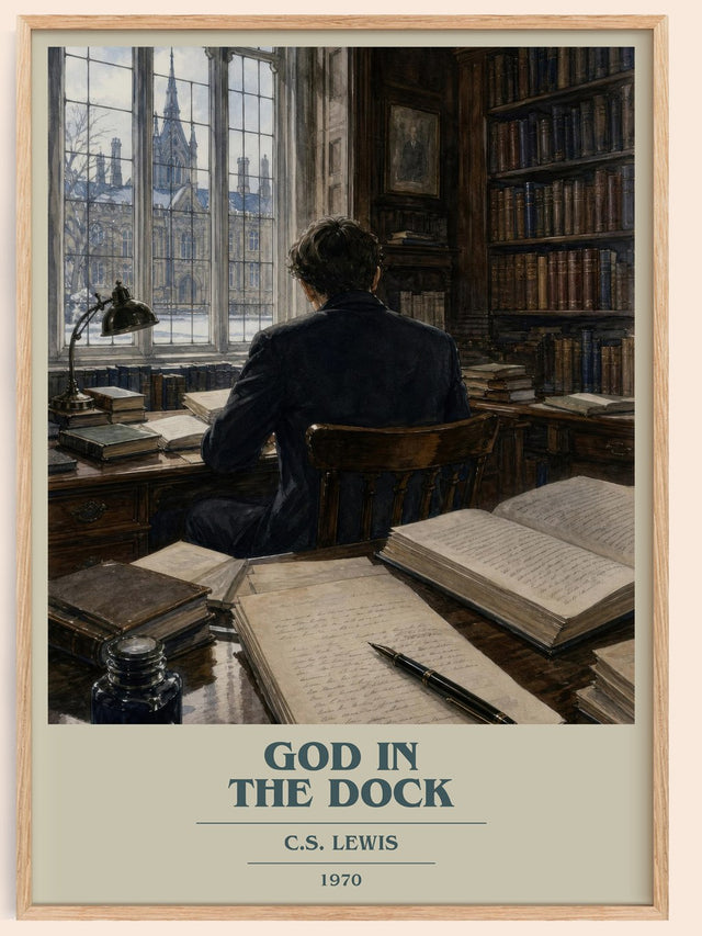 God In The Dock Book Cover Poster by C.S. Lewis