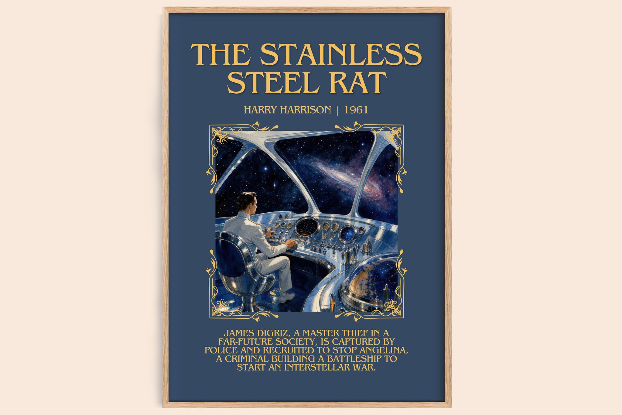 The Stainless Steel Rat Minimalist Book Poster by Harry Harrison