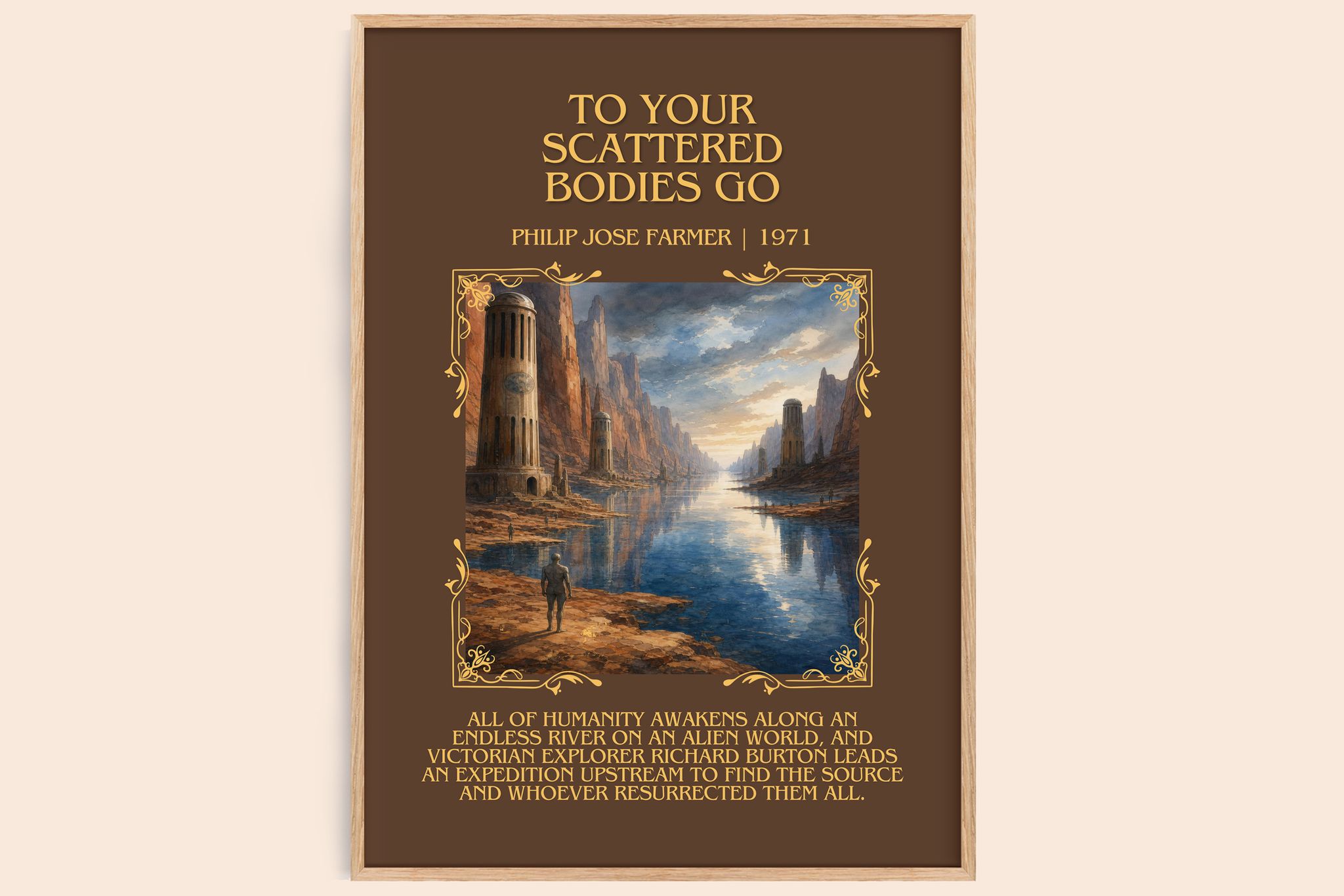 To your scattered bodies go Minimalist Book Poster by P. Farmer
