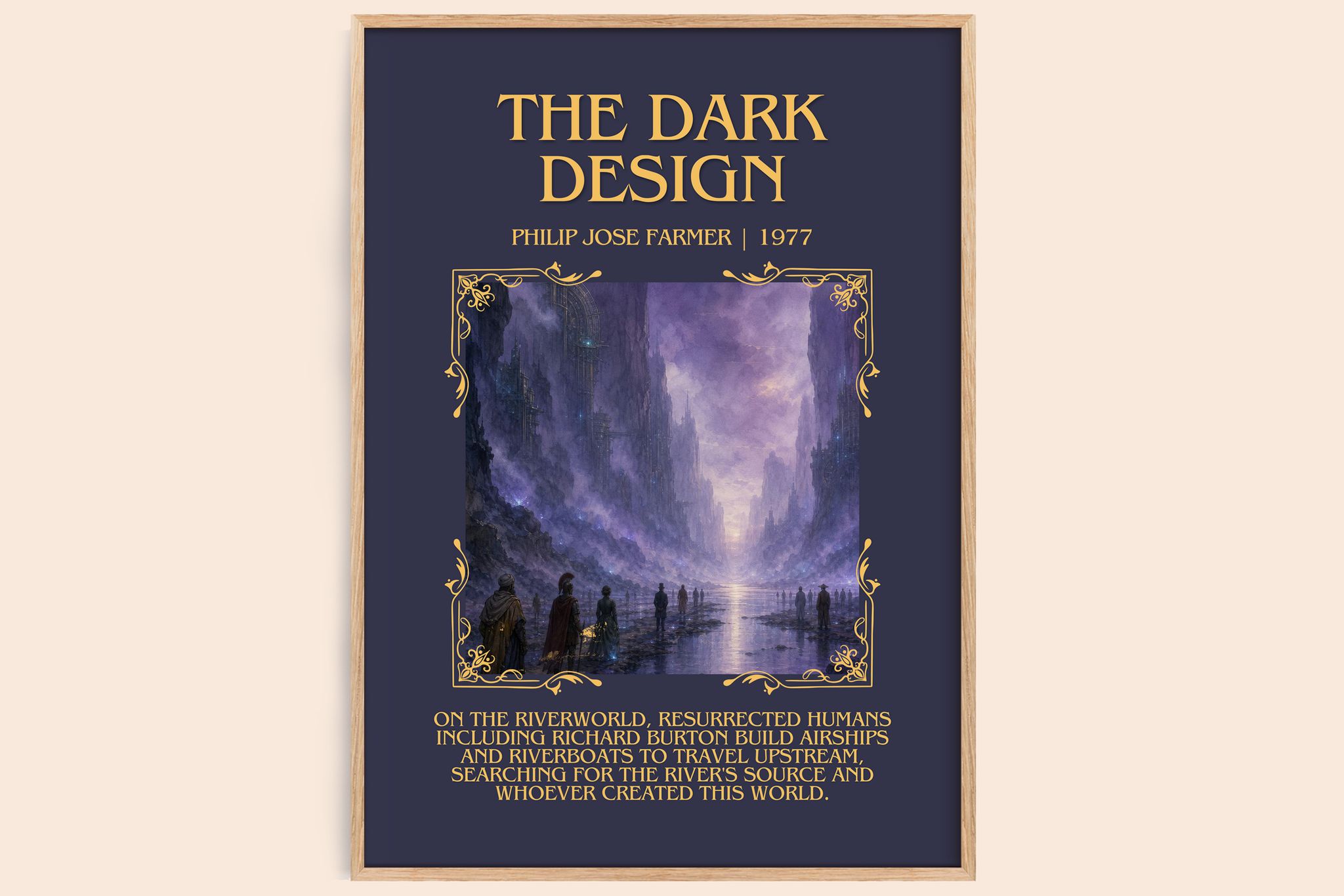 The dark design Minimalist Book Poster by Philip José Farmer