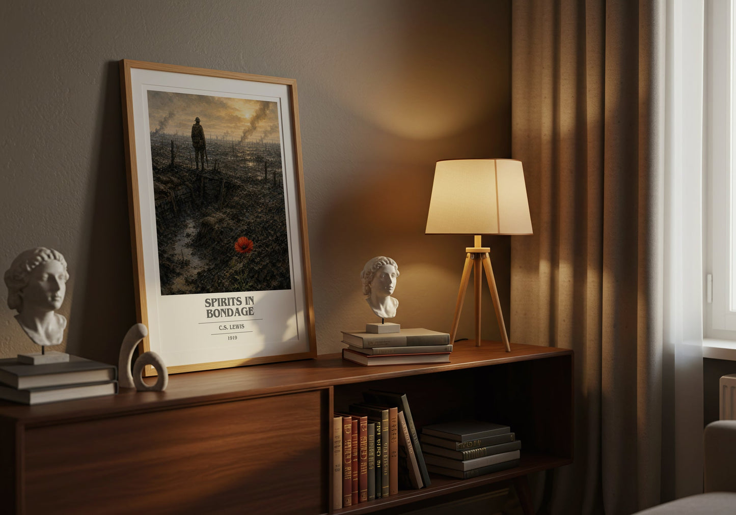 Spirits In Bondage book cover book poster framed on wall – poetry wall art